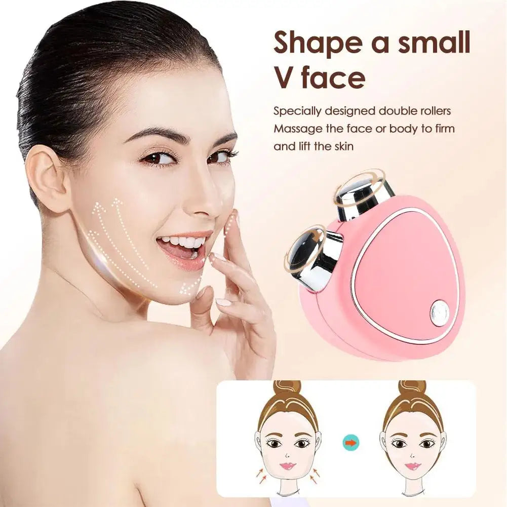 1pcs Portable Electric Face Lift Roller Massager EMS Lifting Vibration Beauty Skin Massage Sonic Facial Microcurrent Tighte Y5T4