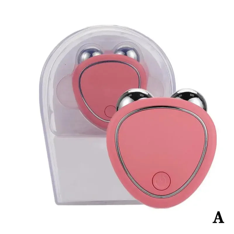 1pcs Portable Electric Face Lift Roller Massager EMS Lifting Vibration Beauty Skin Massage Sonic Facial Microcurrent Tighte Y5T4