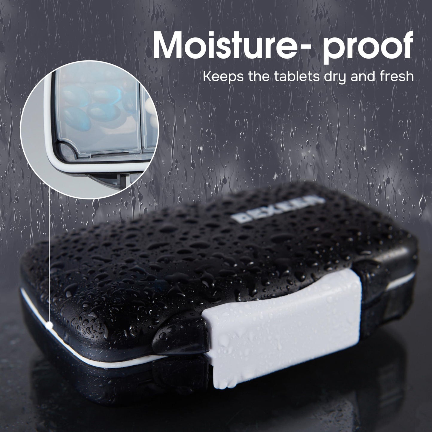 Travel Pill Organizer Moisture Proof Pill Holder Daily Medicine