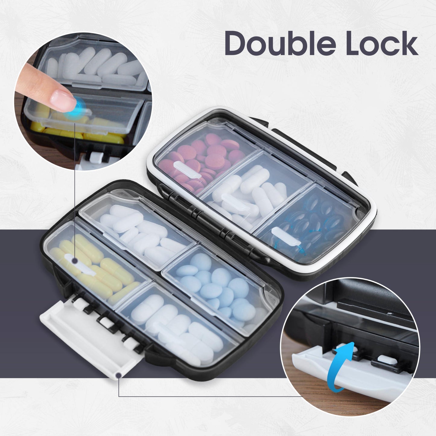 Travel Pill Organizer Moisture Proof Pill Holder Daily Medicine