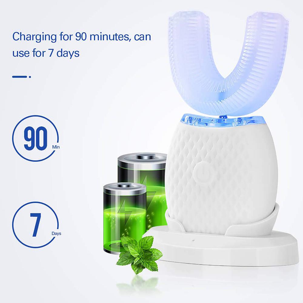 Silicone Electric Toothbrush 360° for Adult Smart Automatic Whitening