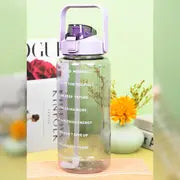 64OZ Motivational Water Bottle with Time Markings