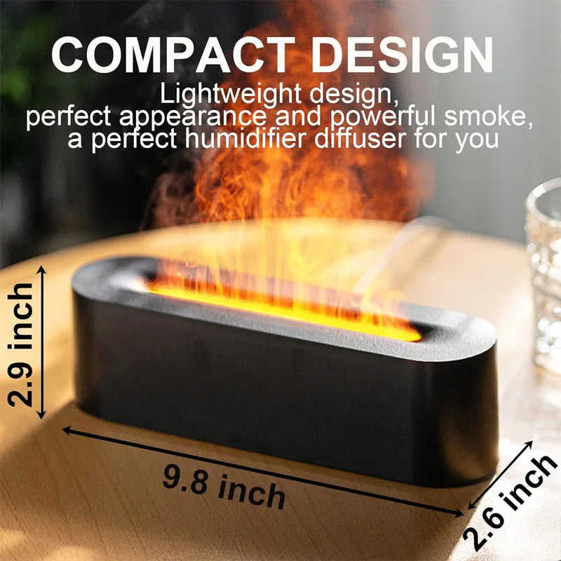 Flame Humidifier Diffuser Household Portable Aroma Diffuser Desktop Usb 150ml Fire Essential Oil Diffuser