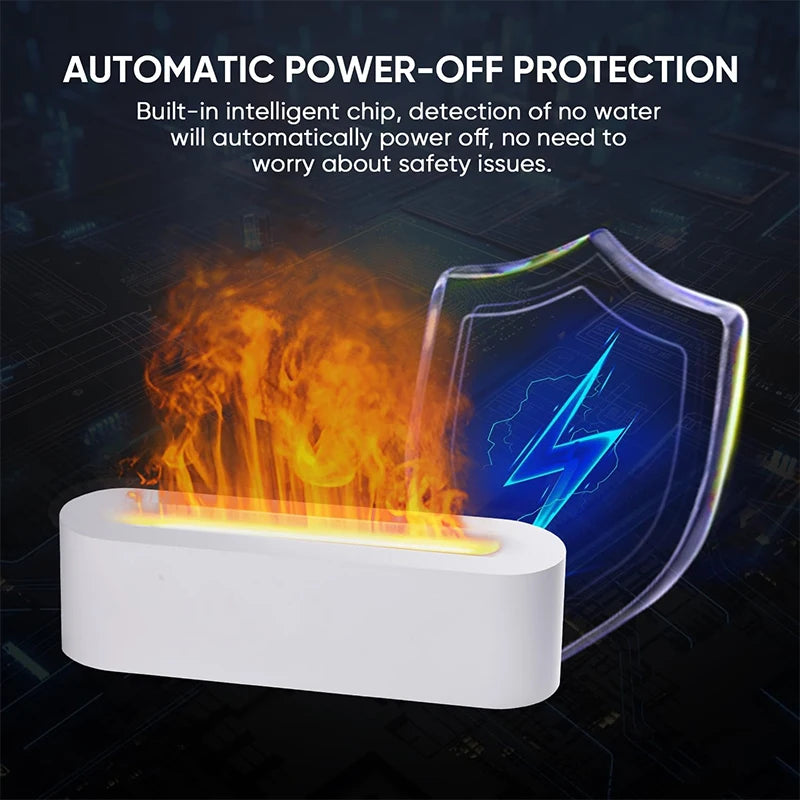 Flame Humidifier Diffuser Household Portable Aroma Diffuser Desktop Usb 150ml Fire Essential Oil Diffuser