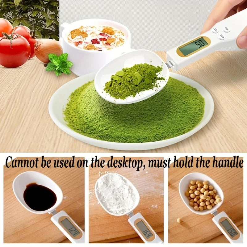 Spoon scale, measuring spoon scale, food scale, mini electronic scale, ingredient scale, cat dog food scale, milk powder scale