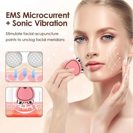 1pcs Portable Electric Face Lift Roller Massager EMS Lifting Vibration Beauty Skin Massage Sonic Facial Microcurrent Tighte Y5T4