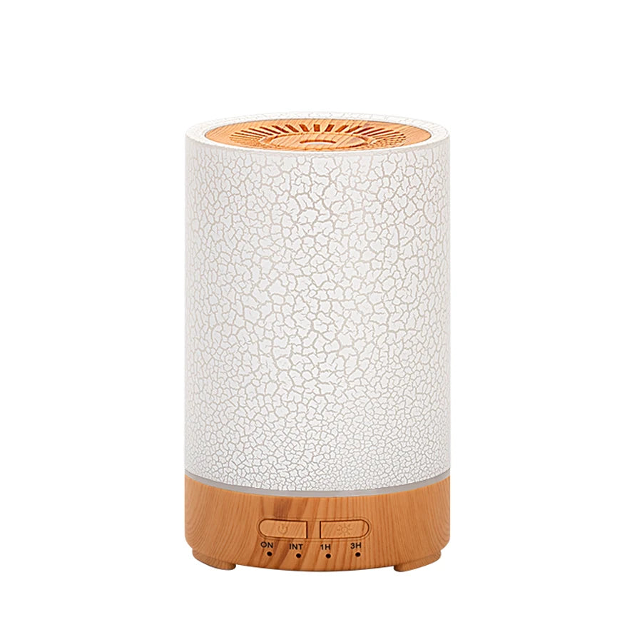 Essential Oil Diffuser Ultrasonic Cool Mist Air Humidifier Usb Power Supply Aroma Diffuser Crack Design With 7 Color Led Lights