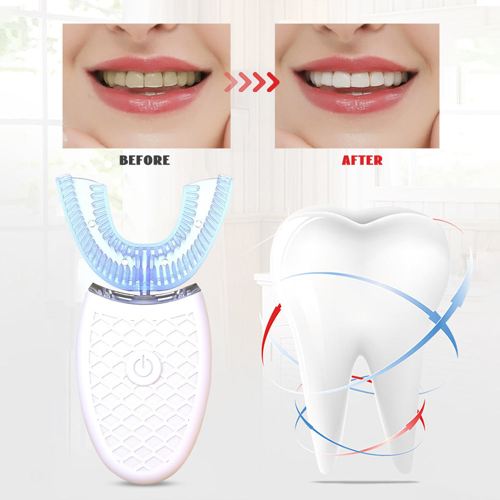 Silicone Electric Toothbrush 360° for Adult Smart Automatic Whitening